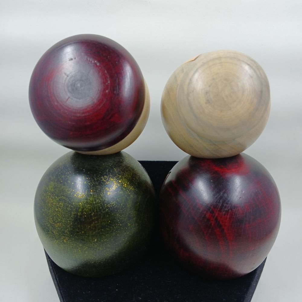 Japanese Kokeshi Wooden Doll Pair Hand Painted Kimono‎ Couple Signed Lacquered - Picture 2 of 15